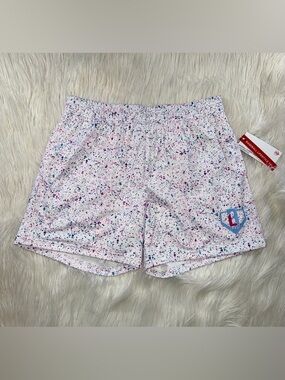 NWT Baseball Lifestyle 101 Men’s Medium White Splatter Mesh Shorts
